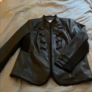 Chico’s NWT faux leather jacket